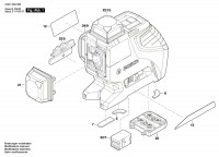 Bosch 3 601 K63 300 Gll 3-80P Laser Level / Eu Spare Parts